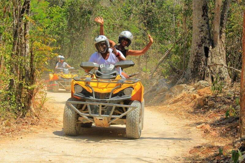Tulum: High End ATV! Zipline circuit with different flights - Key Points