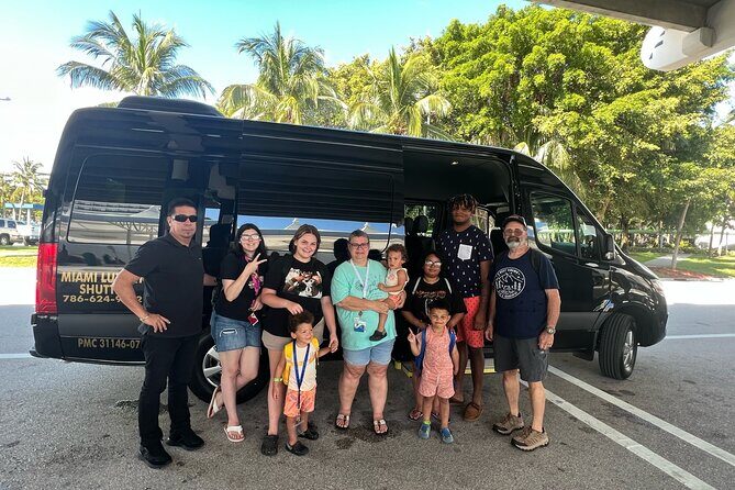 VAN Mia Airport or Hotels to Miami Port or Hotels Up to 14pax - Key Points