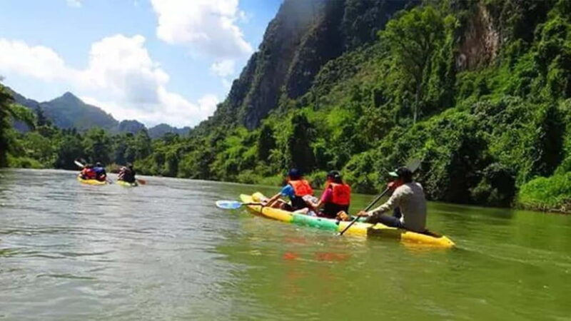 Vang Vieng: Kayaking & Hot Air Balloon with Hotel Pick-Up - The Itinerary in Detail — What You Can Expect