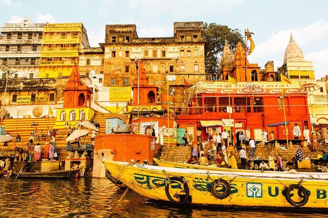 Varanasi Full day tour with Boat ride - A Morning on the Ganges: The Heartbeat of Varanasi
