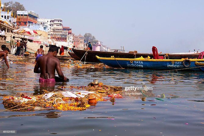 Varanasi Full day tour with Boat ride - Evening Ganga Aarti: A Ritual of Light and Sound