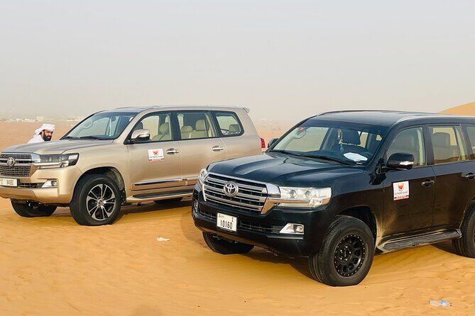 VIP Desert Safari with High Red Dune Bashing & Live BBQ Dinner - Transportation and Group Size