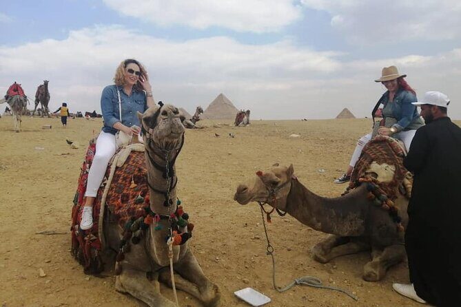 VIP Giza Pyramids,Sphinx ,Camel Ride& inside Great Pyramid Khufu - Starting with Convenience: Hotel Pickup and Private Transport