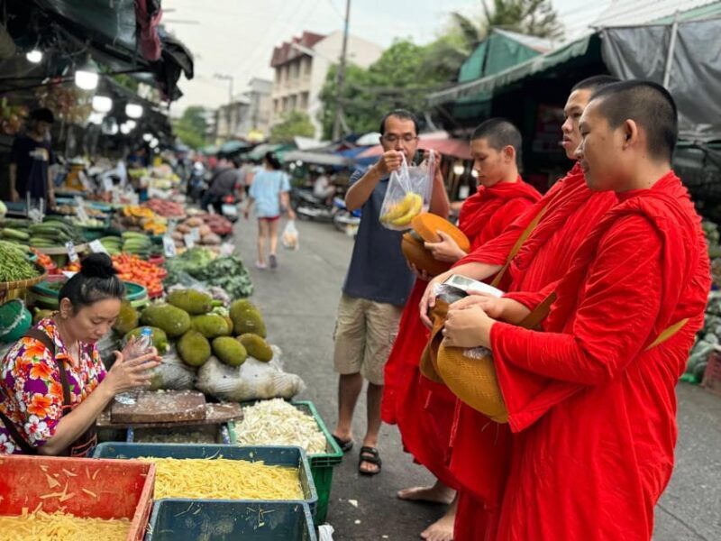 Walk With Monks Collecting Alms - The Sum Up