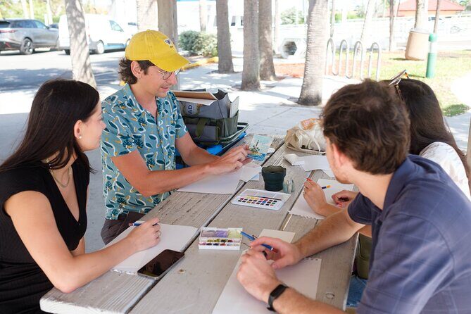 Watercolor Postcard Painting with a Local Artist - Accessibility and Practical Details