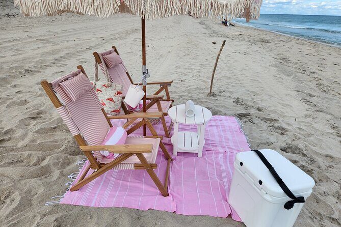 West Palm Beach Day: Cabana, Beach Chairs, Yeti, JBL, Towels + - An Honest Look at the Experience
