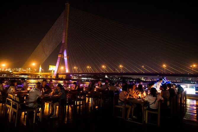 White Orchid Dinner Cruise from Bangkok with Pickup & Live Music - An Evening on the River: What to Expect