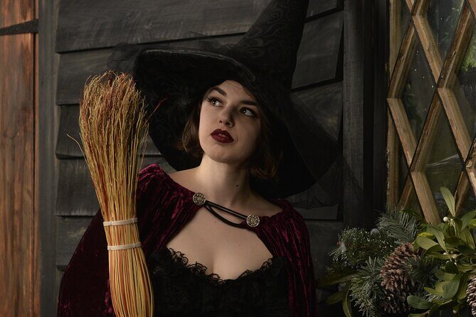 Witch Costume Photo Shoot - Olde Salem Village theatrical set - Practical Tips for Visitors