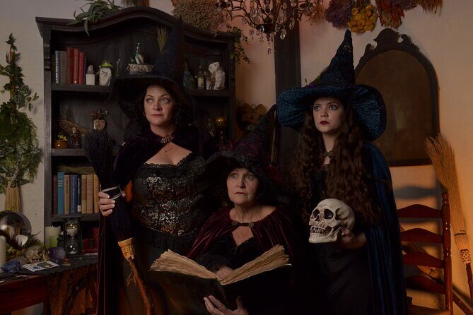 Witch Costume Photo Shoot - Witch Cottage theatrical set - Practical Details: Timing, Price, and Group Size