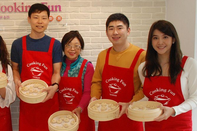 Xiao Long Bao, Chicken vermicelli with mushroom and sesame oil, Tofu strips salad, Bubble milk tea. Taiwan Traditional Delicacies Experience-A (Taipei Cooking Class) - The Itinerary in Detail