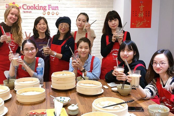 Xiao Long Bao, Chicken vermicelli with mushroom and sesame oil, Tofu strips salad, Bubble milk tea. Taiwan Traditional Delicacies Experience-A (Taipei Cooking Class) - Who Will Love This Experience?