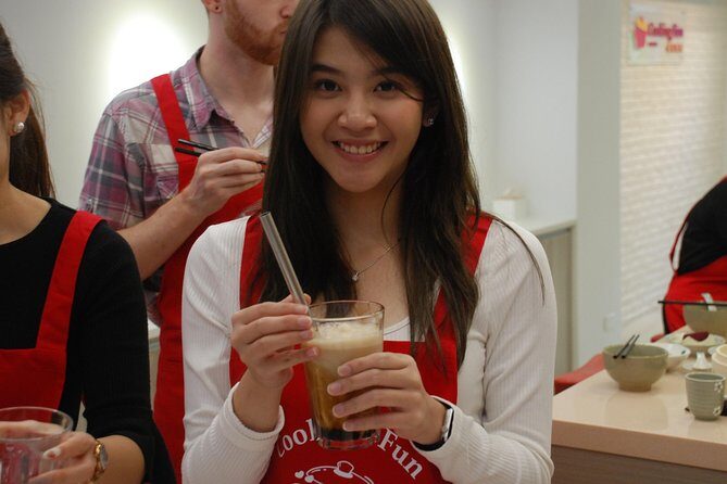 Xiao Long Bao, Chicken vermicelli with mushroom and sesame oil, Tofu strips salad, Bubble milk tea. Taiwan Traditional Delicacies Experience-A (Taipei Cooking Class) - FAQs
