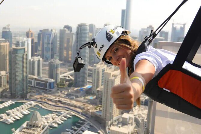 XLine Dubai Marina Zipline Ride with Transfers Options - Key Points