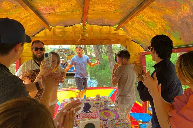 Xochimilco International boat party with open bar and tacos - The Sum Up