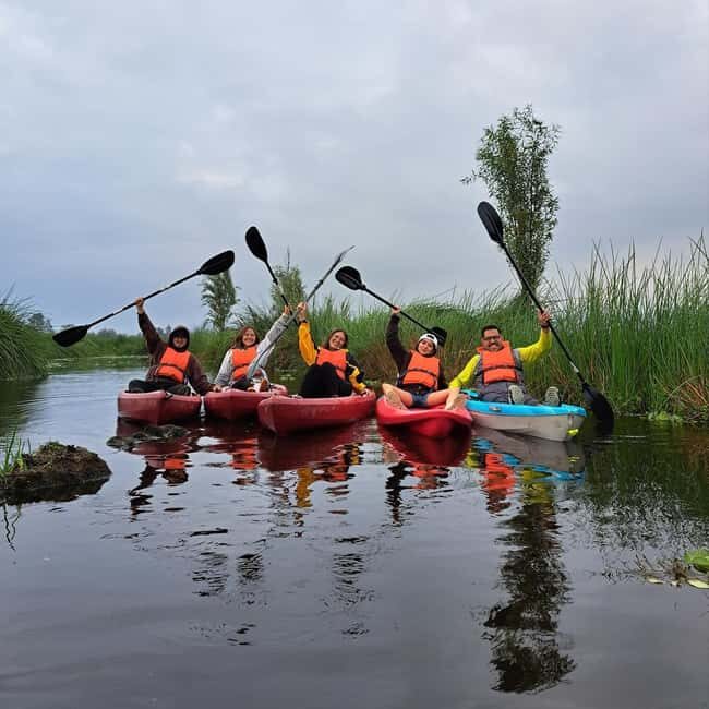 Xochimilco: Kayak ride at sunrise with breakfast - The Itinerary in Detail