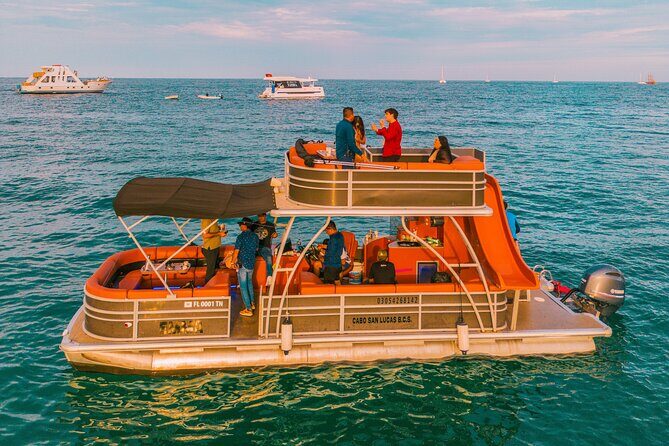 Yacht With Slide in Cabo San Lucas | 45 FT Pantoon - Introducing the Cabo San Lucas Private Yacht Experience
