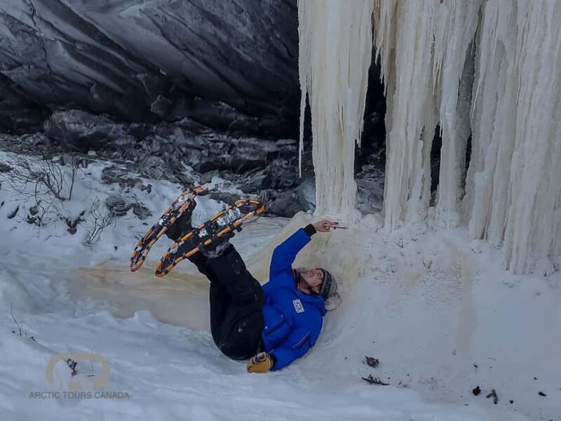Yellowknife: Snowmobile and Ice Cave Guided Adventure Combo - Riding Across Great Slave Lake