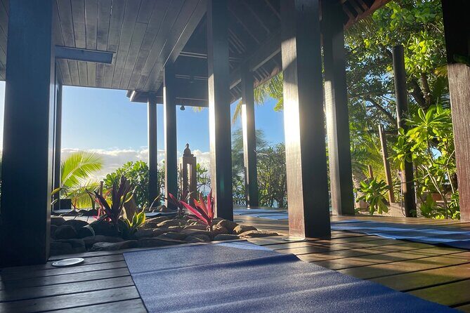 Yoga at sunrise at Sofitel Moorea, overlooking Tahiti - An In-Depth Look at the Sunrise Yoga Experience