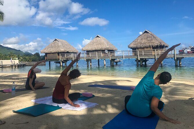Yoga on the paradise beach of Manava Moorea - A Closer Look at the Experience