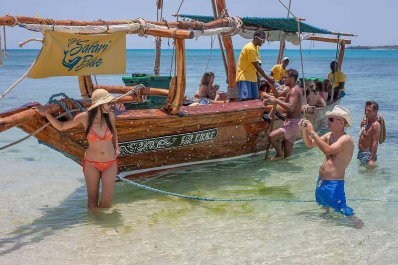 ZANZIBAR:Luxuary Blue Safari with private boat and BBQ lunch - Exploring the Sandbank and Lagoon
