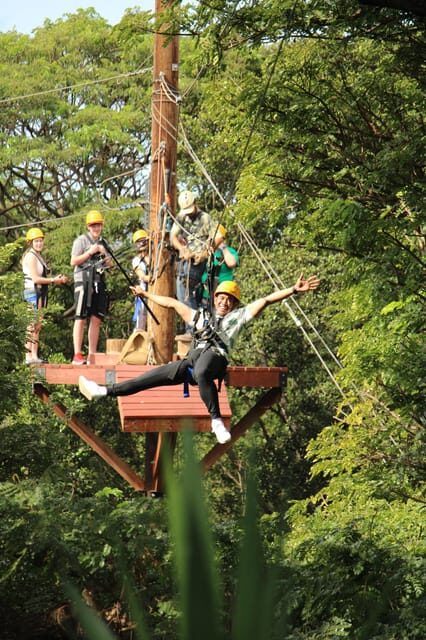 Zip & Dip: 3 Ziplines + Wet 'n' Wild Hawaii Waterpark - Exploring Coral Crater and the Ziplines