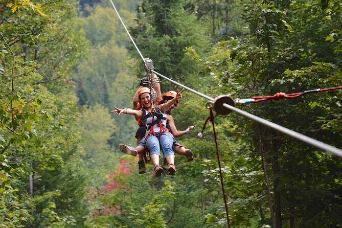 Ziplines over Laurentian Mountains at Mont-Catherine - Authentic Feedback from Participants
