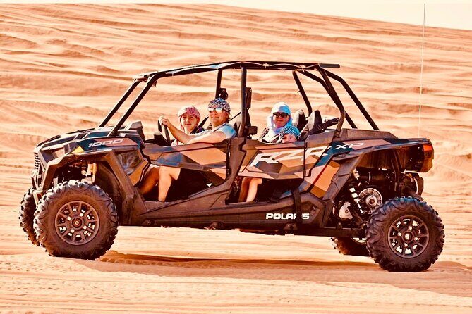 4x4 off-Road Desert Safari, Sandboarding, CamelRide, Veg & BBQ - A Deep Dive into the Desert Adventure