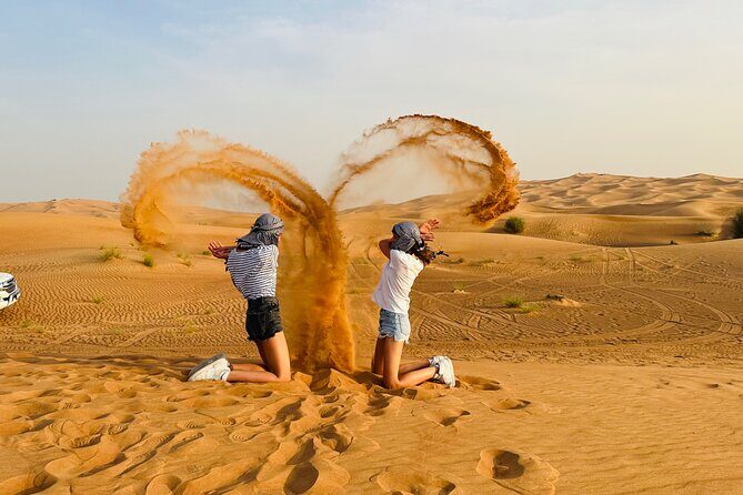 4x4 off-Road Desert Safari, Sandboarding, CamelRide, Veg & BBQ - FAQ