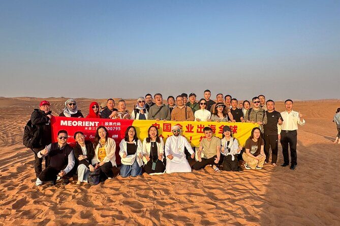 Abu Dhabi Desert Safari: Live Shows, Camel Rides & BBQ Buffet - Transportation, Group Size, and Duration