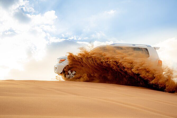 Abu Dhabi Evening Desert Safari with Camel Ride and Dinner - Key Points
