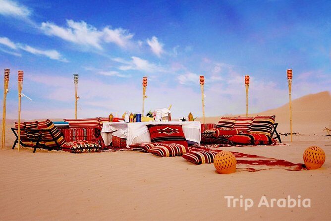 Abu Dhabi Private Desert Romantic Dune Dinner with Dune Bashing - Key Points