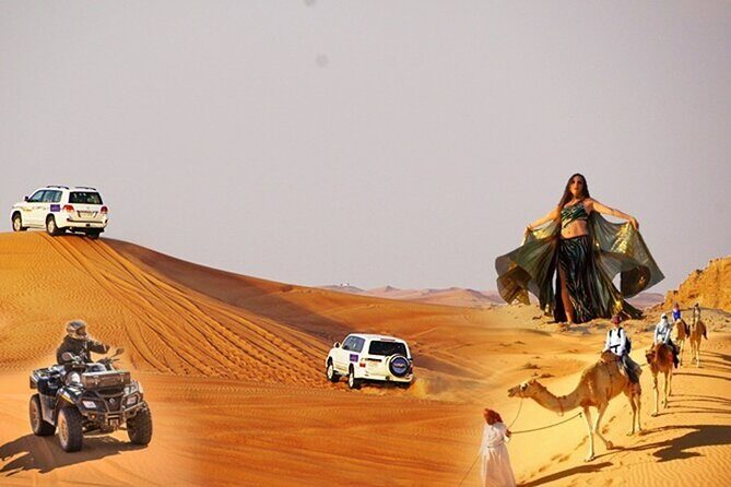 Dubai Desert Safari Dune Bashing, 60min ATV Quad, Camel Ride, BBQ - Logistical Details and Value