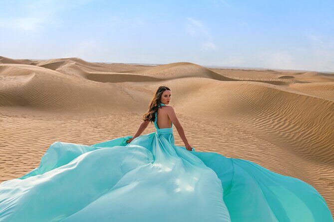 Dubai Flying Dress Private Photoshoot in the Desert - What Is This Experience All About?