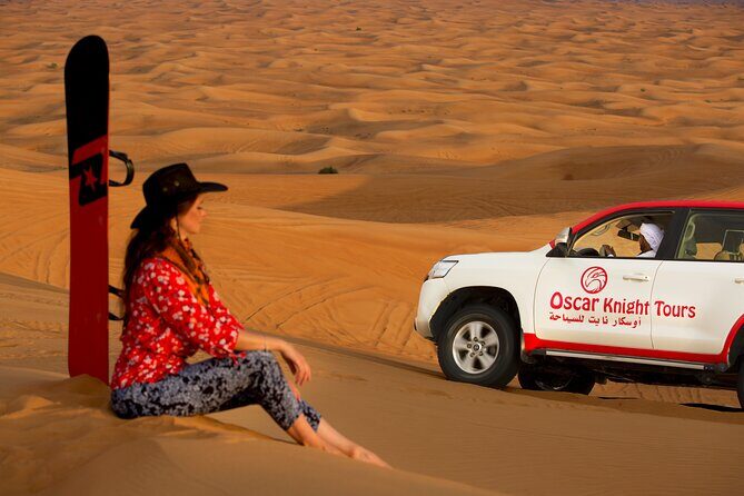 High Red Dunes with Camel Ride, Sandboarding, Falcon Show and VIP BBQ Dinner - A Deep Dive into the Desert Experience