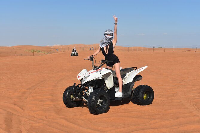 Sunset Desert Safari Quad bike Camel ride Sand Board & BBQ Dinner - The Itinerary Breakdown: What You Can Expect