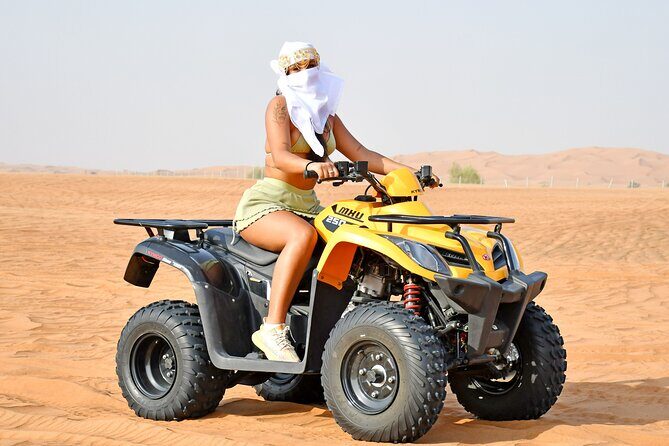 Sunset Desert Safari Quad bike Camel ride Sand Board & BBQ Dinner - Frequently Asked Questions (FAQs)