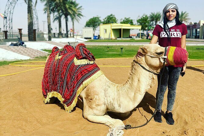 Sunset Desert safari with Camel Ride Sand Board & BBQ Dinner - FAQs